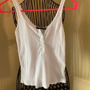 brandy melville white tank